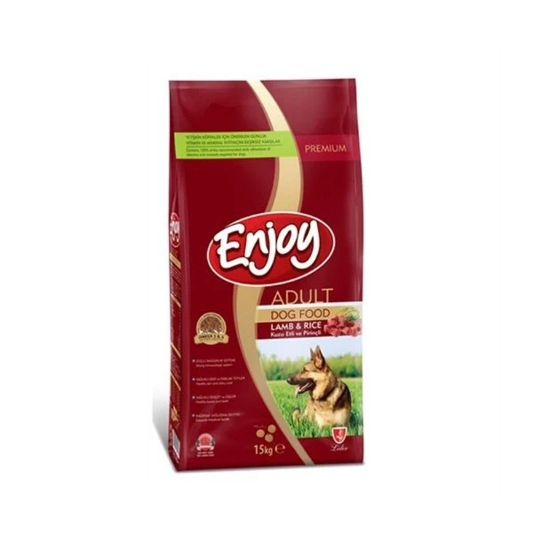 Enjoy Kuzu Etli Ve Pirinçli Yetişkin Köpek Maması 15 Kg