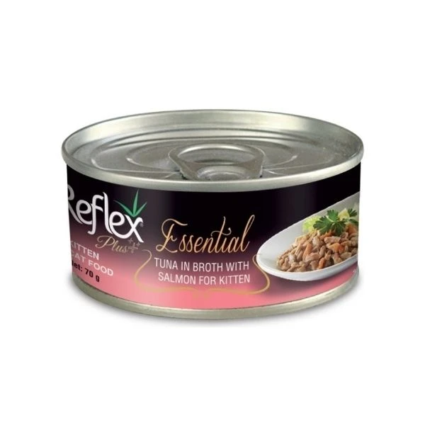 Reflex Plus Essential Ton Balıklı Ve Somonlu Yavru Kedi Konservesi 70 Gr