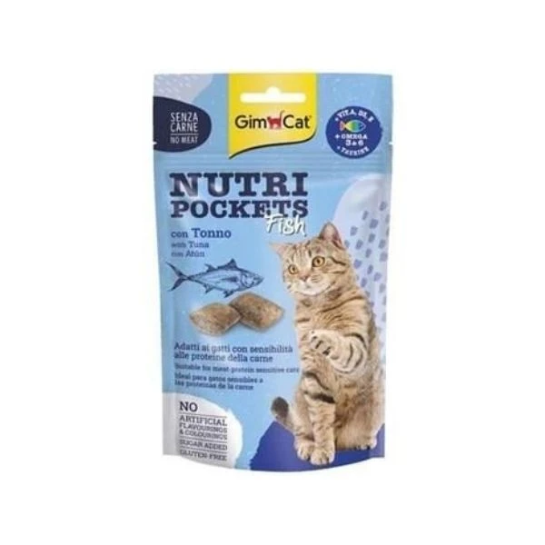 Gimcat Nutripockets Ton Balıklı Kedi Ödülü 60 Gr
