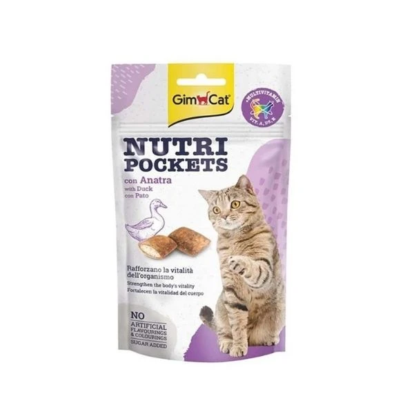 Gimcat Nutri Pockets Ördekli Kedi Ödülü 60 Gr