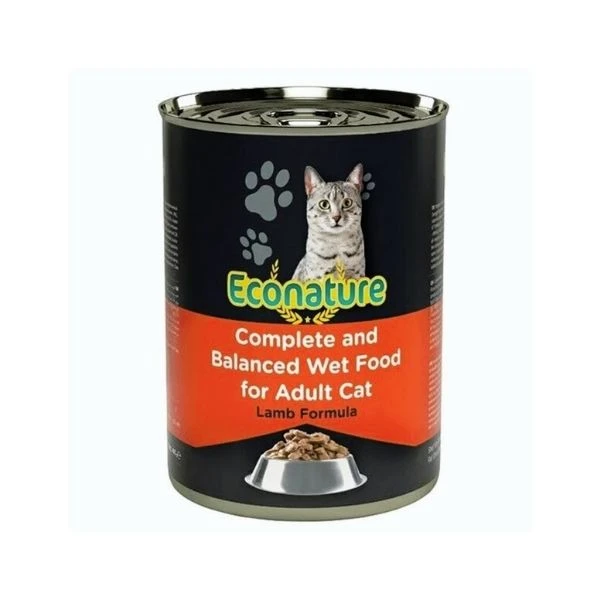 Econature Kuzu Etli Kedi Konserve 400 Gr