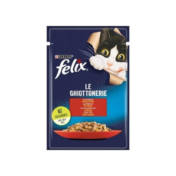 Felix Sığır Etli Yetişkin Kedi Konservesi Pouch 85 Gr