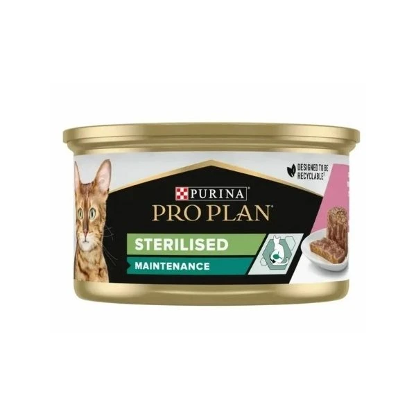 Pro Plan Ton Balıklı Ve Somonlu Kısırlaştırılmış Kedi Konservesi 85 Gr