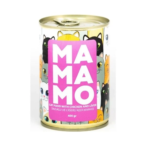 Mamamo Tavuklu Ciğerli Kedi Maması 400 Gr