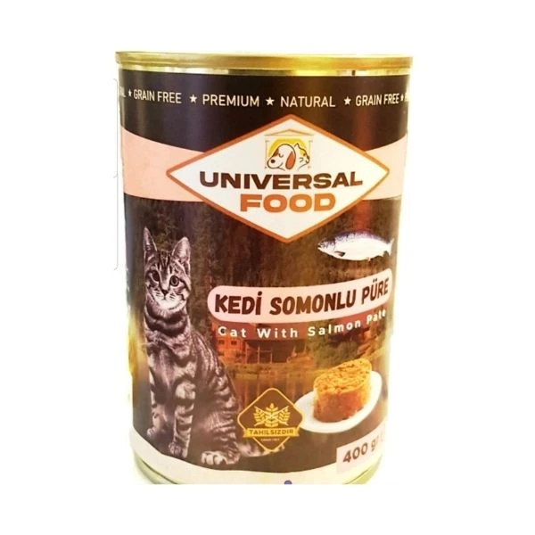 Universal Food Yetişkin Kedi Somonlu Püre 400 Gr