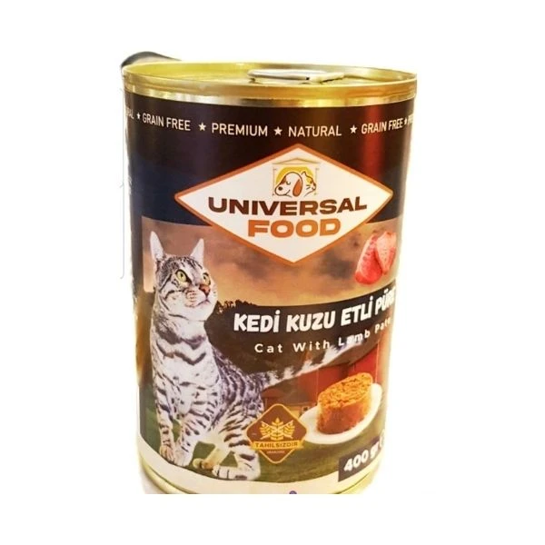 Universal Food Yetişkin Kedi Kuzu Etli Püre 400 Gr