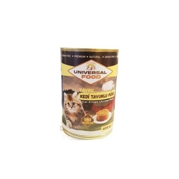 Universal Food Yetişkin Kedi Tavuklu Püre 400 Gr