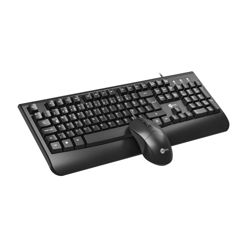 Lenovo Lecoo Cm105 Sİyah Kablolu Mouse & Klavye Set