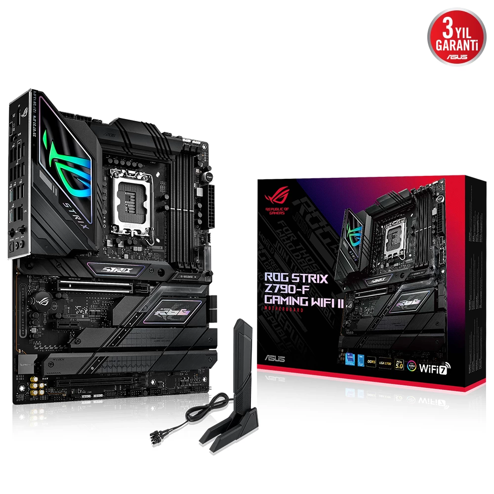 Asu Rog Strix Z790-f Gaming Wifi Ii Ddr5 Dp Hdmi 5xm2 Usb3.2 Wİfİ Atx 1700p