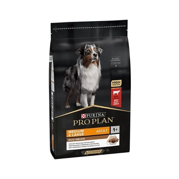 Proplan Duo Delice Parça Etli Biftekli Orta Ve Büyük Irk Yetişkin Köpek Maması 10 Kg