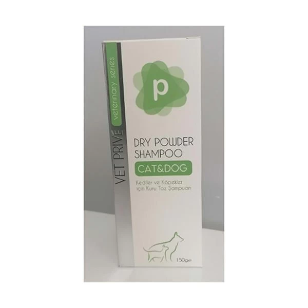 Vet Prive Veterinary Dry Powder Kedi Ve Köpekler Için Kuru Toz Şampuan 150 Gr