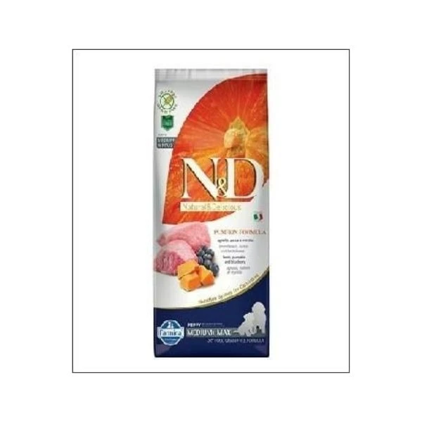 N&d Pumpkin Tahılsız Bal Kabaklı, Kuzu Etli Ve Yaban Mersinli Orta Ve Büyük Irk Yavru Köpek Maması 12 Kg