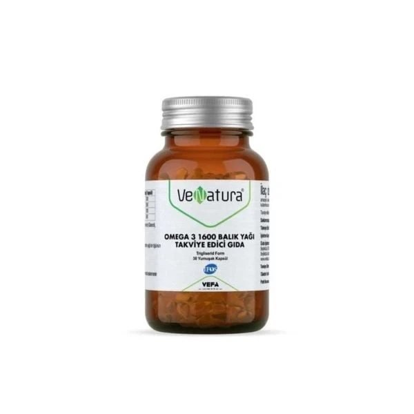Venatura Omega  3 1600 Balık Yağı 30 Kapsül