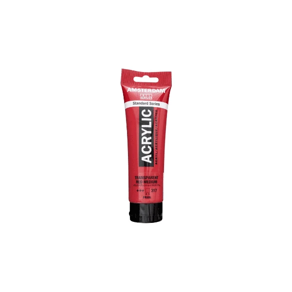 Amsterdam Standart Akrilik Boya 120 Ml Transp. Red Md.