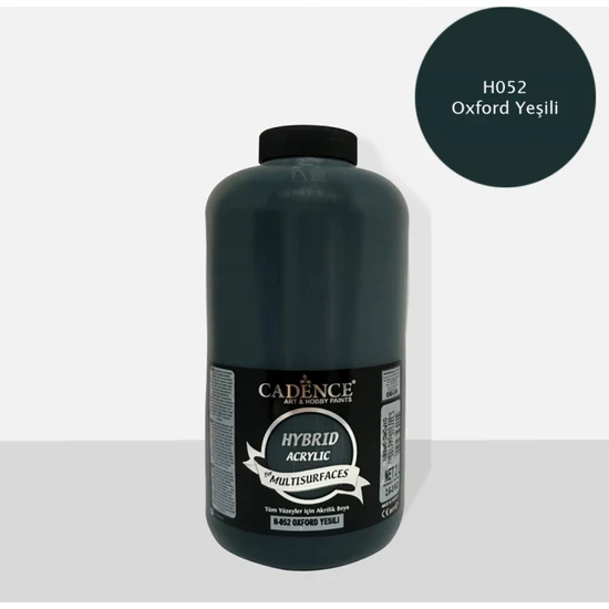 Cadence Hybrid Multisurfaces H-052 Oxford Yeşili Akrilik  Boya 2000 Ml