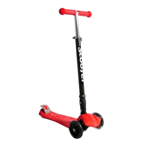 Xslide Işıklı Tekerlekli Scooter-kirmizi