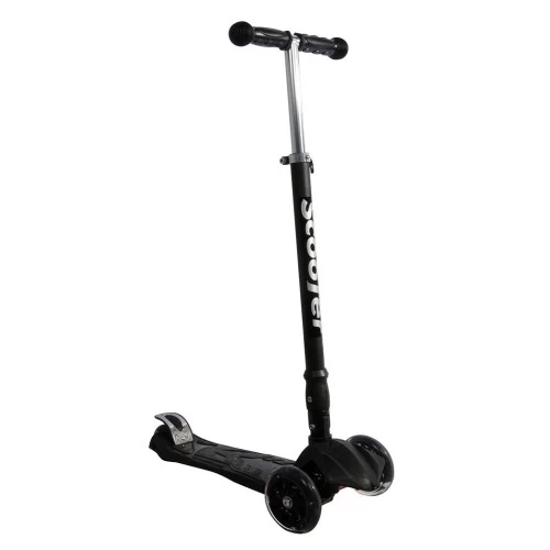 Xslide Işıklı Tekerlekli Scooter-sİyah