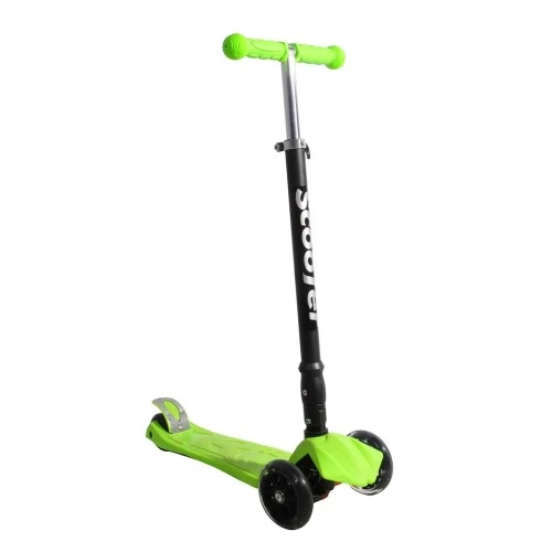 Xslide Işıklı Tekerlekli Scooter-yeŞİl