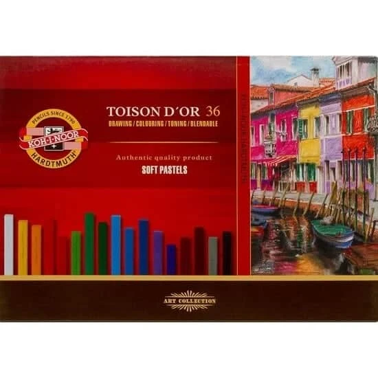 Koh-i Noor Toison D'or Soft Kare Pastel Boya 36 Renk