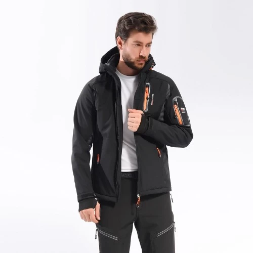 Freecamp Eagle Softshell Ceket-sİyah-turuncu