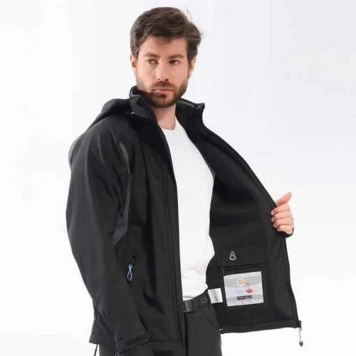 Freecamp Eagle Softshell Ceket-sİyah-mavİ