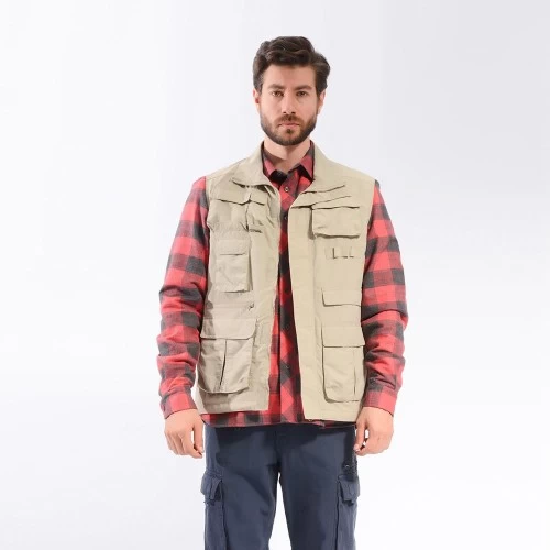 Freecamp Vest Erkek Avcı Yelek-bej