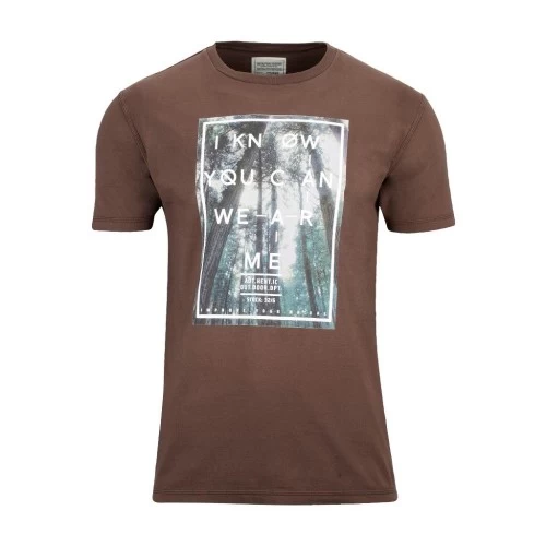 Berg Manu Erkek T-shirt-kahverengİ