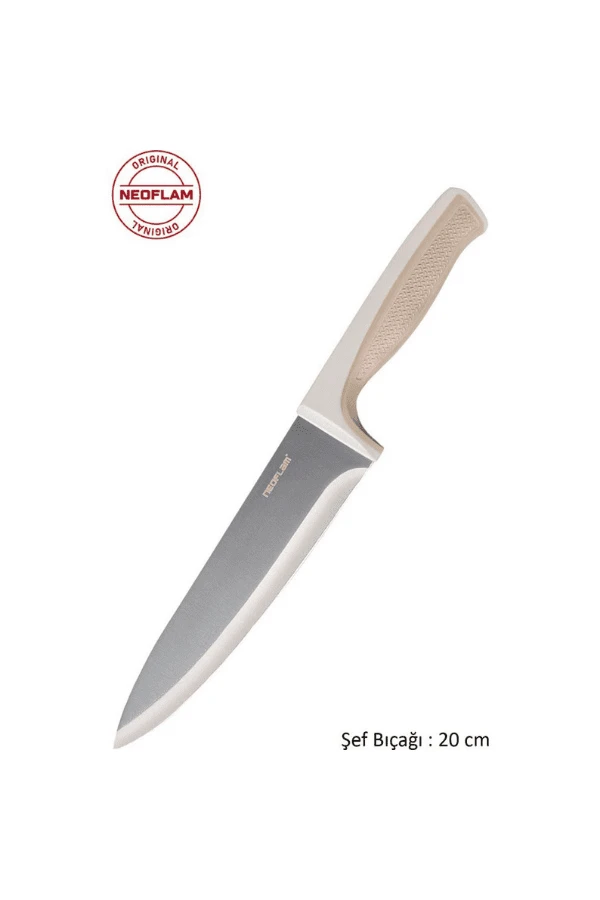 Fika Microban Şef Bıçağı 20 Cm Bej