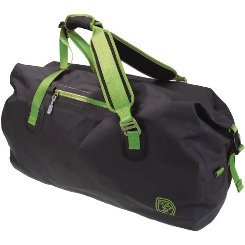 Jr Gear Roll Top Vinyl Duffel Su Geçirmez Spor Çanta 65 Litre-sİyah-yeŞİl