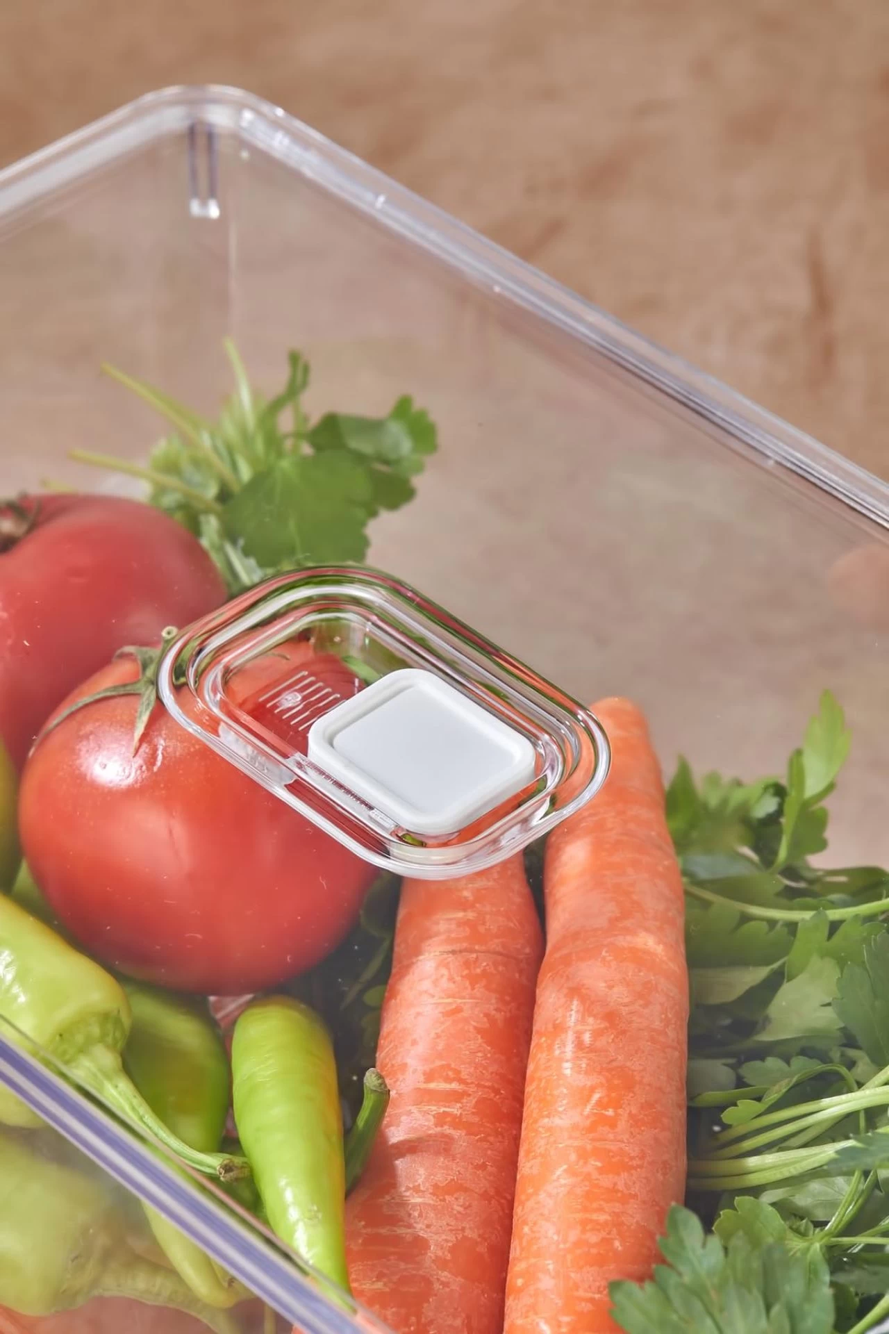 2'li Büyük Boy Vakum Düğmeli Kapaklı Dolap İçi Organizeri & Kırılmaz Düzenleyici Kutu (6,5lt)