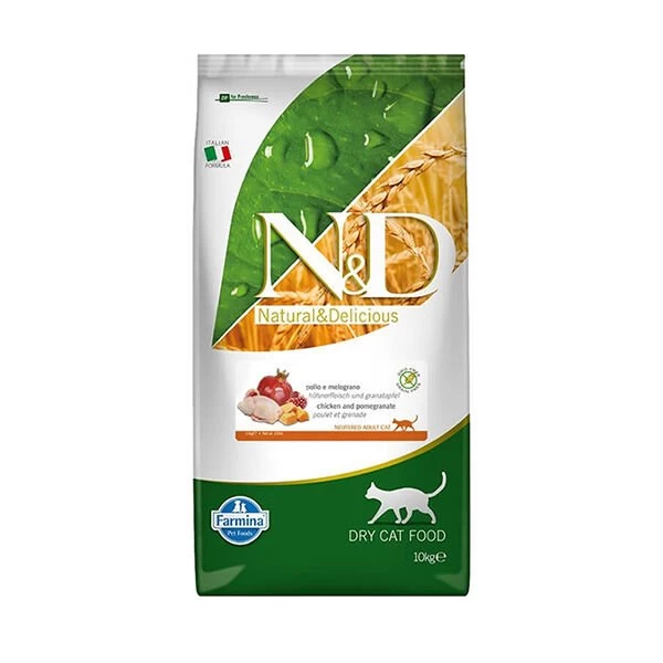 Nd Pumpkin Balkabaklı Bıldırcın Ve Narlı Tahılsız Kısırlaştırılmış Kedi Maması 10 Kg