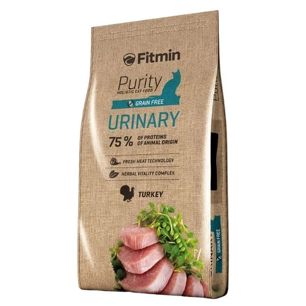 Fitmin Purity Urinary Sindirim Sistemi Sağlığı Için Hindi Etli Tahılsız Yetişkin Kedi Maması 10 Kg