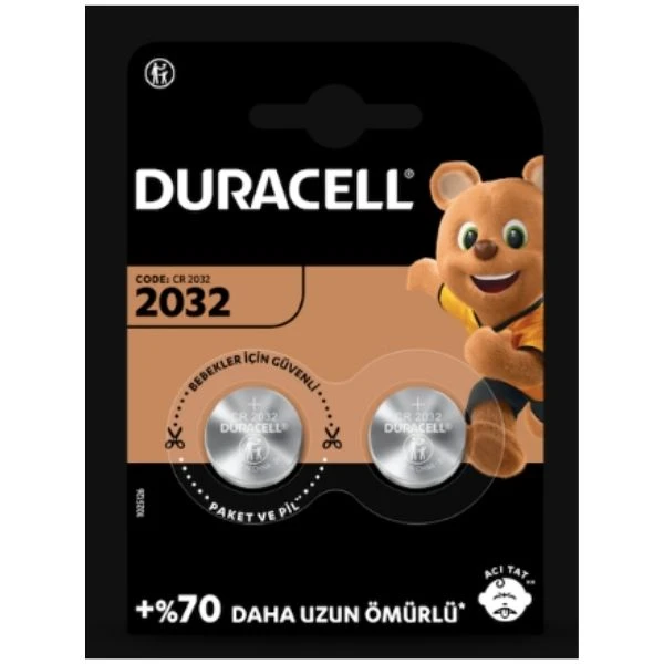 Duracell Özel 2032 Lityum Düğme Pil 3v
