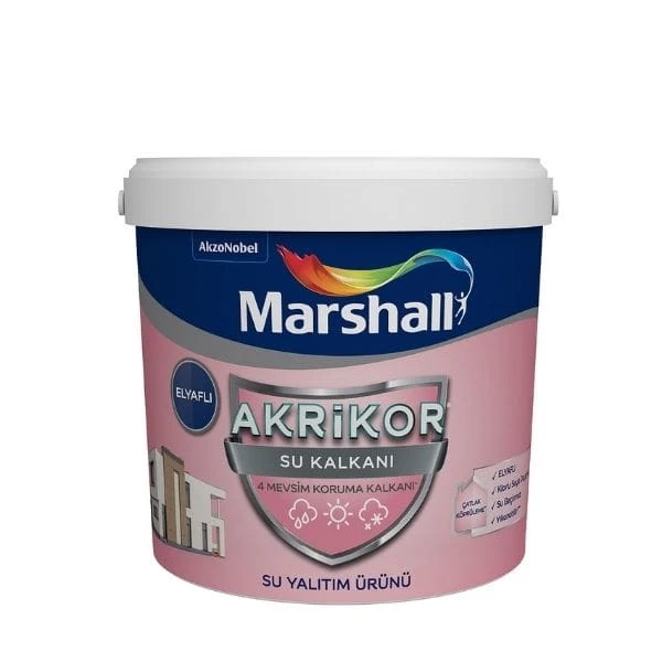 Marshall Akrikor Elyaflı Su Kalkanı Su Yalıtım Ürünü Beyaz 20 Kg