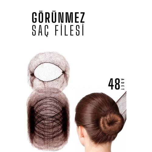 Transformacion Görünmez Saç Filesi 48 Adet Kahve 720529