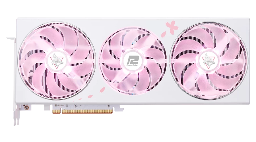 Powercolor Hellhound Rx7800xt 16g-l/oc Sakura Limited Edition Gddr6 256bit